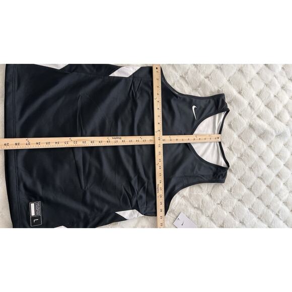 Nike Team Men's Dry-Fit Basketball Jersey Size L CQ4358-012 Black/White Trim NWT - Picture 2 of 2